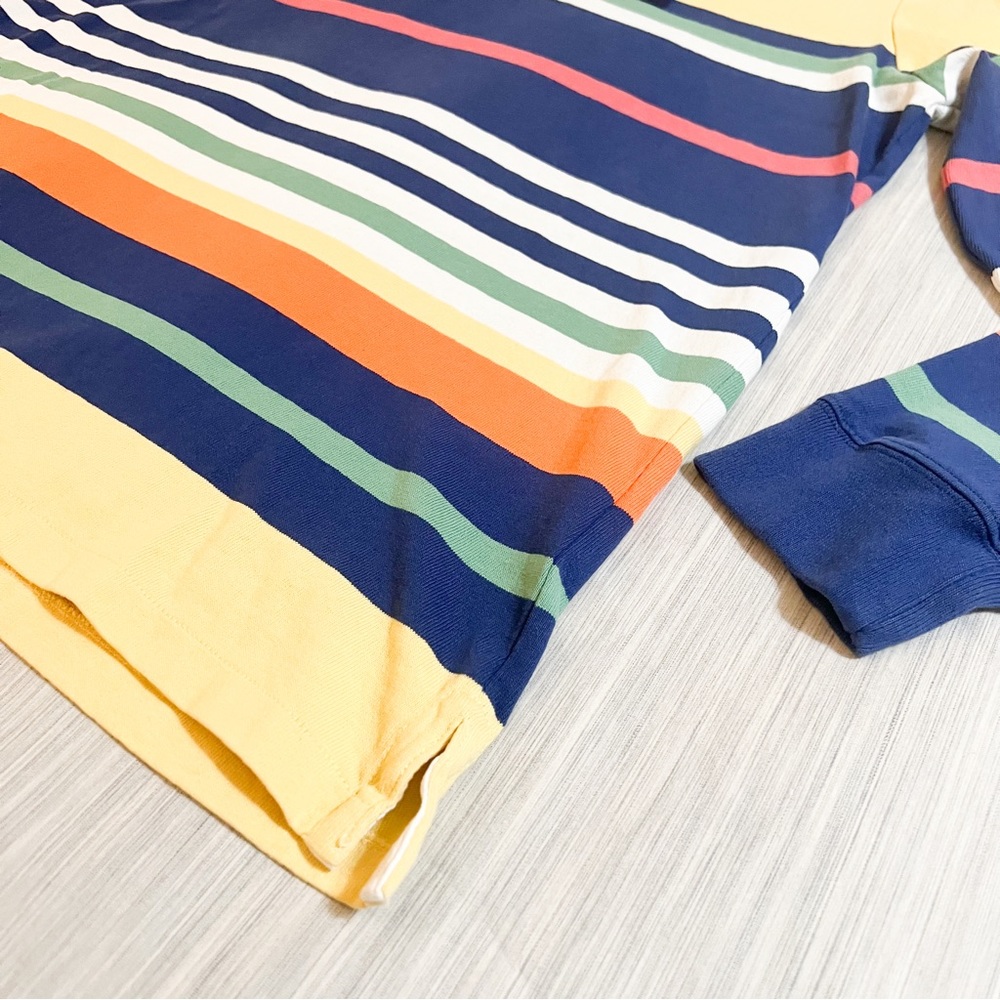 POLO RALPH LAUREN Blue Multi Classic Fit Striped Iconic Rugby Shirt🔥🔥🔥 - Picture 7 of 16